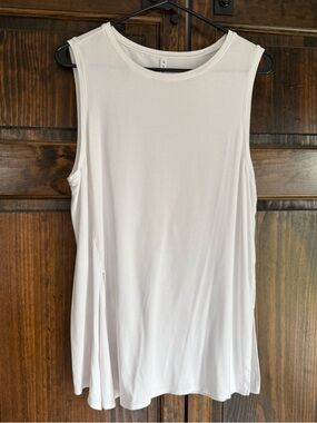 Fabletics White Swing Tank Top